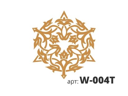Печать-Штамп STMDECOR орнамент круглый W-004T d160 мм.