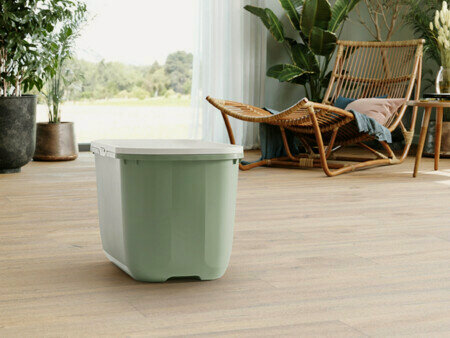 Изображение товара SAVIC Hop In 58,5х39х39,5 см туалет для кошек с верхним входом цвет ботанический зеленый