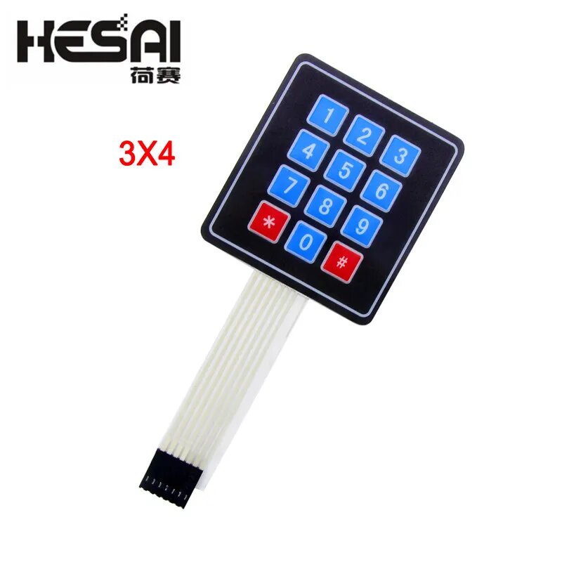 16-клавишная мембранная клавиатура HESAI для Arduino 3X4