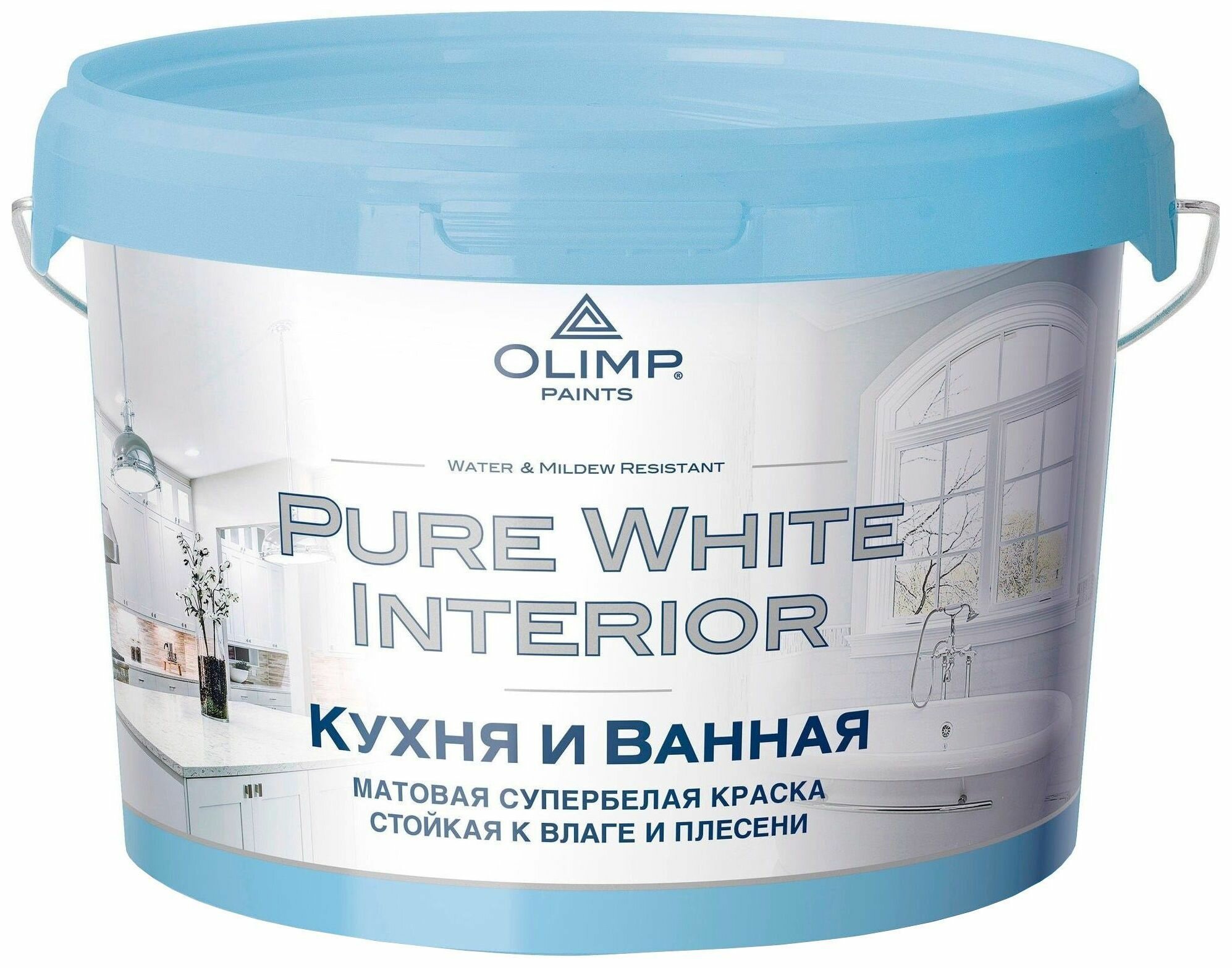 Краска интерьерная OLIMP матовая белая 25 л