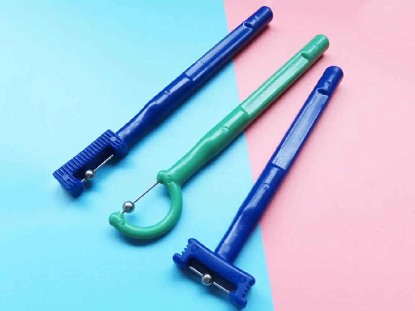 Набор для упражнений языка YUWELL 3 шт, 3pcs blue