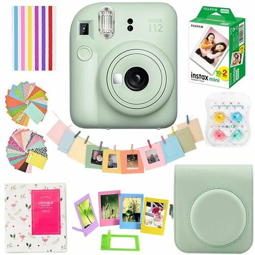 Fujifilm Instax Mini12 фотоаппарат для девочек Mint Green 13941₽