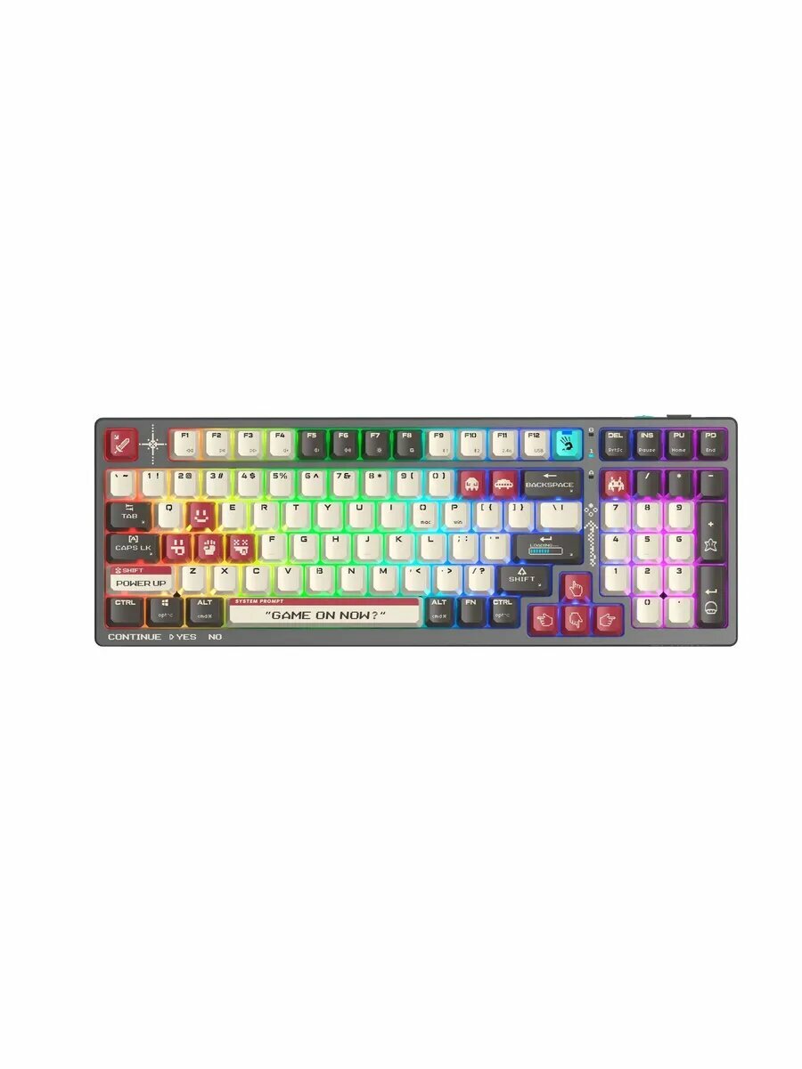 Клавиатура a4tech Bloody WS98 Pixels Red темно-серый/белый