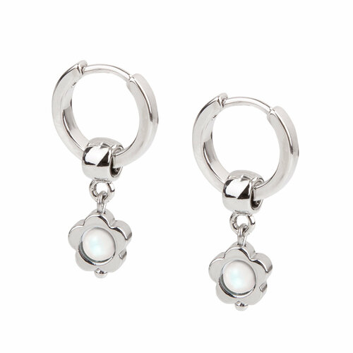 фото Серьги-трансформеры oh mary did, жемчуг swarovski синтетический, размер 14 мм, белый