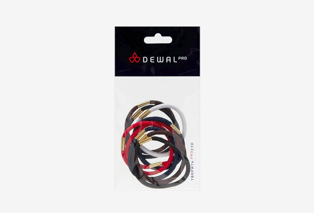 Цветные Резинки для волос DEWAL PROFESSIONAL maxi