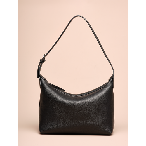 Сумка хобо JACK ARNO, фактура матовая, черный