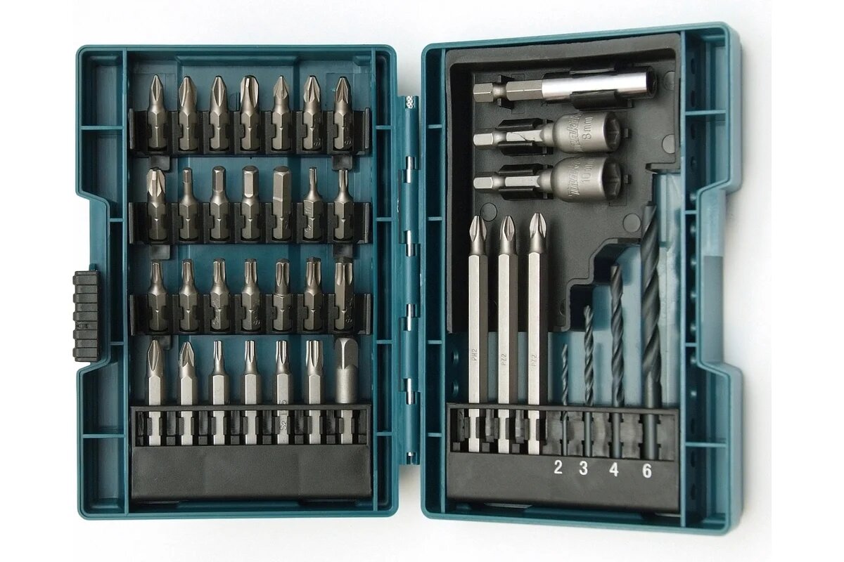Makita B-54106 Набор насадок 38 штбиты и головки для шуруповёртов и дрелей