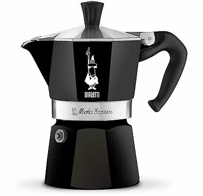 Кофеварка гейзерная Bialetti Moka Express Nera 4951 1 п.