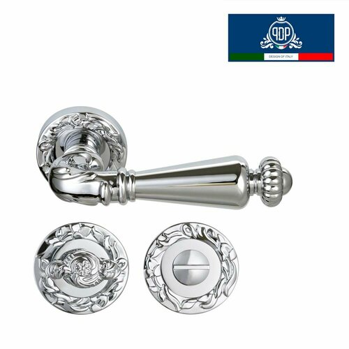 Дверная ручка межкомнатная с фиксатором PDP NINFA 40701 с WC04401 полированный хром 4740₽