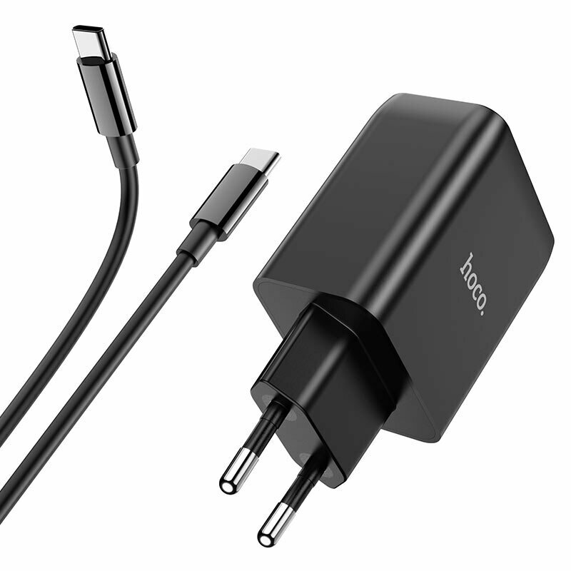 Зарядное устройство Hoco N18 настенное, 65 Вт, 2×Type-C + USB-A, PD/QC, суммарно до 63 Вт, поддержка быстрой зарядки