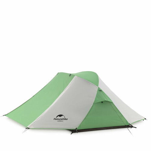 Палатка Naturehike Butterfly 2-местная, алюминиевый каркас, бело-зеленый