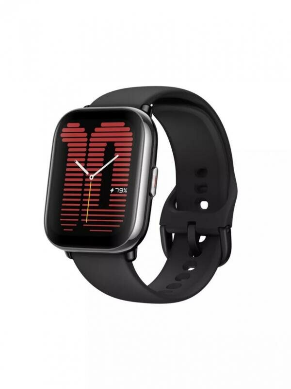Умные часы Amazfit Active, 42 мм, 14 дней без подзарядки, 120 + спортивные, Midnight Black