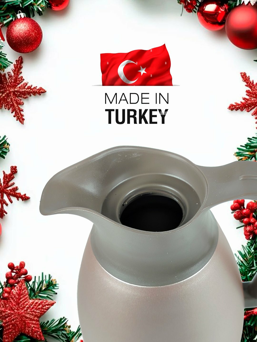 Термос O.M.S. Collection 3281, нержавеющая сталь, розовый, 6 часов тепла, 24 часа холода.1,5л — фото 1