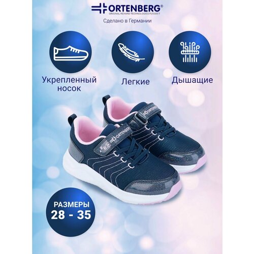 фото Кроссовки ortenberg кроссовки для девочек ortenberg barby, арт. 23.23, размер 29, dark blue