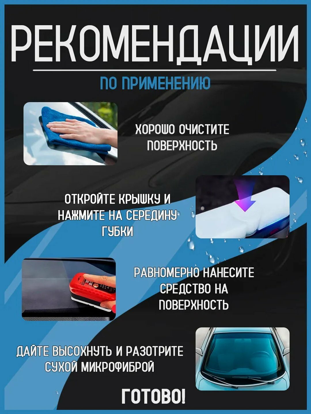 Антидождь для стекол автомобиля — фото 1