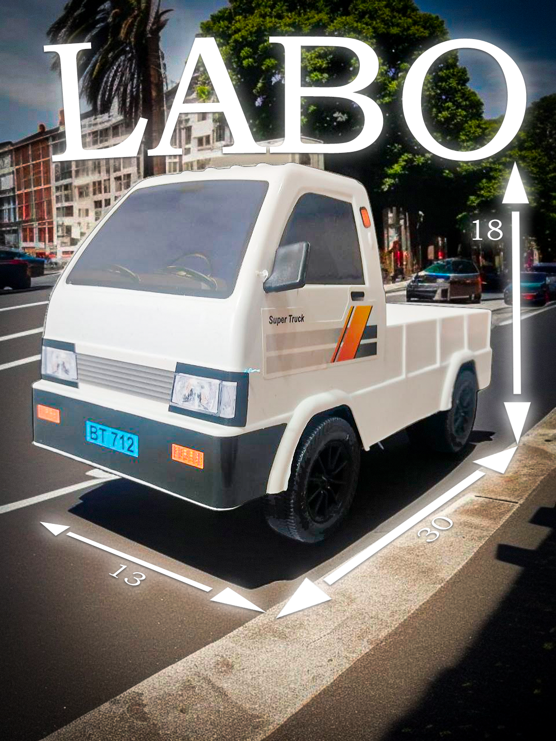 Машина игрушка Labo для детей с подарком, машинка для мальчиков, цвет белый — фото 1