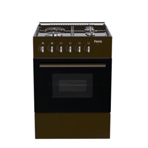 Газ плита Ferre Комбинированная FERRE BT60G-31BR-ECO ULTRA (F) конфорок гибридный газ/электро 1 год гарантия