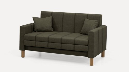 Изображение товара Диван прямой Юта 120*82*84 strong 06 рогожка выкатной спальное место 100*194