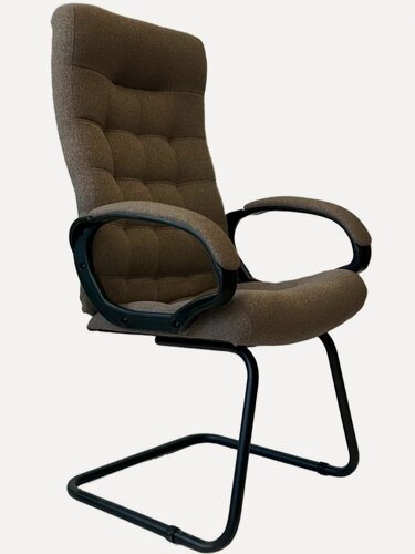 Изображение товара Кресло без колесиков StylChairs Стиль Ультра Софт, обивка ткань рогожка, цвет коричневый