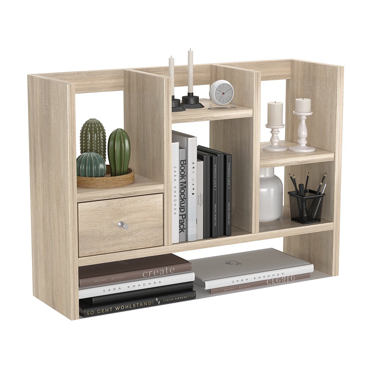 Полка настольная Вектор №22, Крем Вайс — фото 1