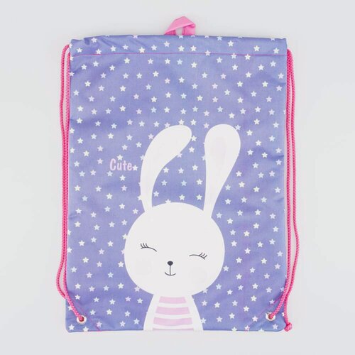 Изображение товара Мешок для сменной обуви сер-роз котофей 02808178-20 размер выс.45 см.