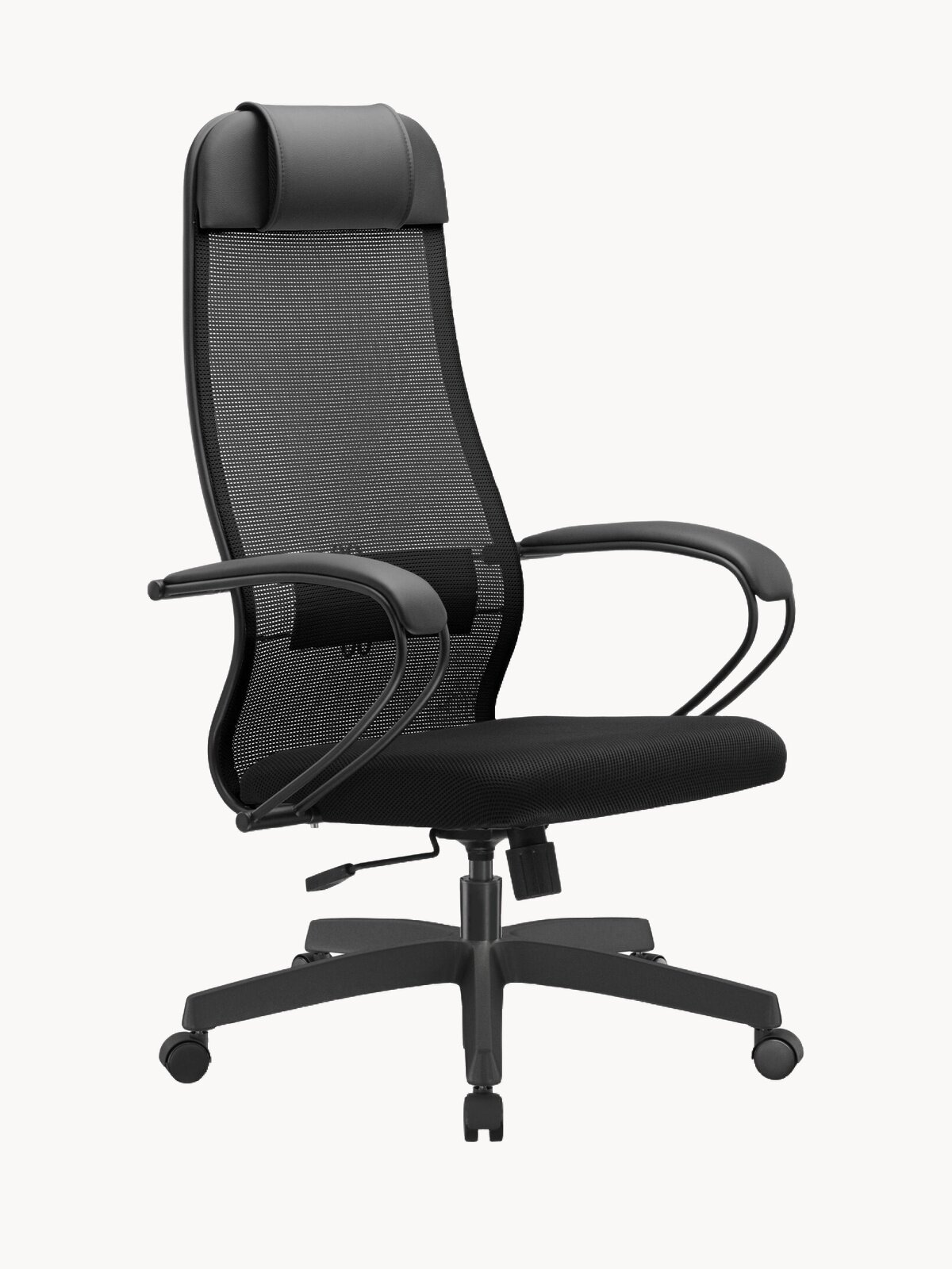 Компьютерное кресло METTA МЕТТА-11, черный, Сетка, каркас из металла, с газлифтом/с подголовником, регулировка жесткости качания/регулировка глубины сиденья