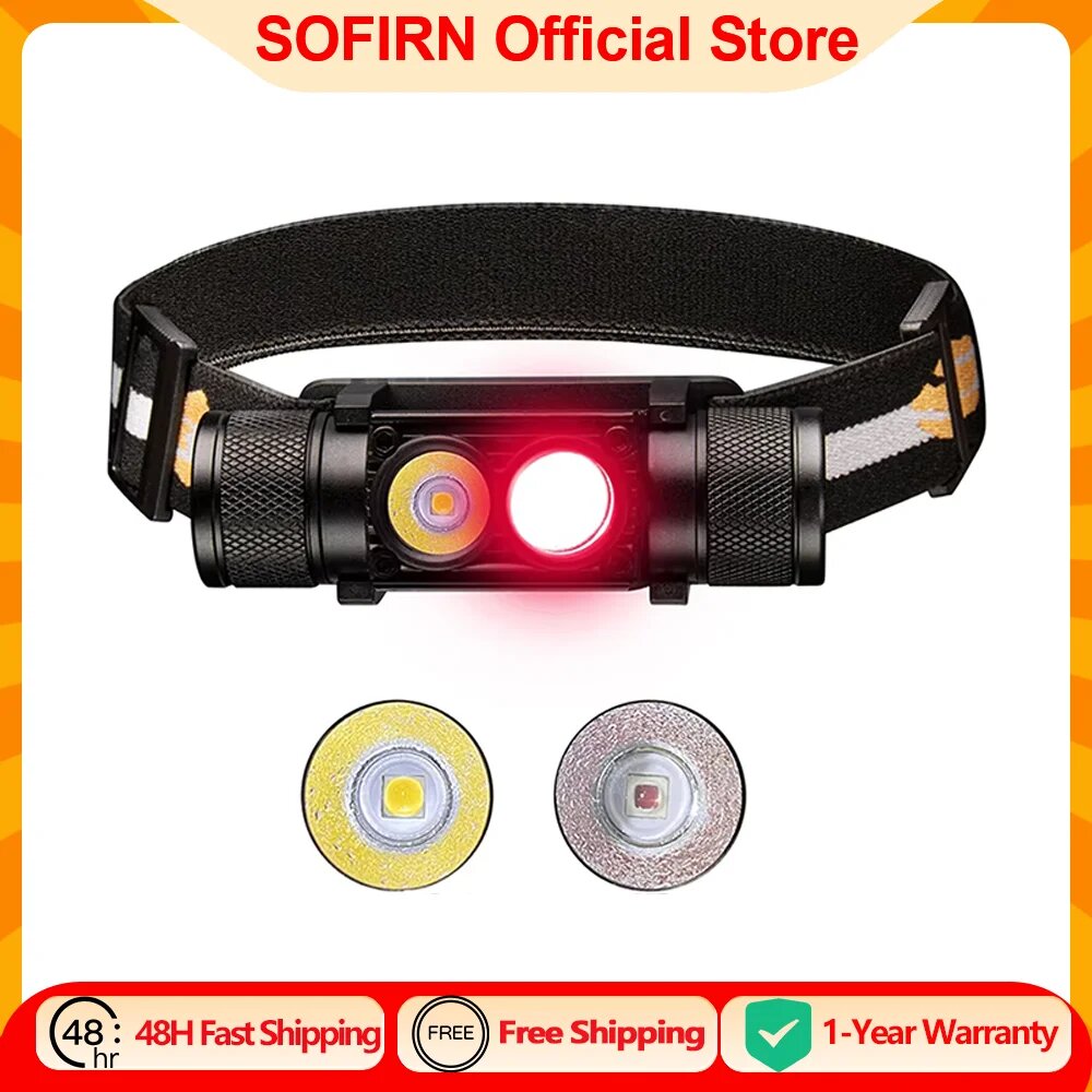 Sofirn H25LR налобный фонарь белый+красный