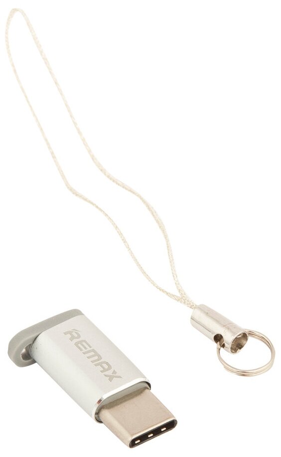 Переходник micro USB-Type-C Remax silver