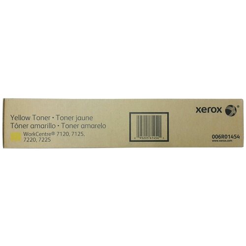 Xerox 006R01454, 22000 стр, желтый картридж 006r01462 yellow для принтера ксерокс xerox workcentre 7120 7125