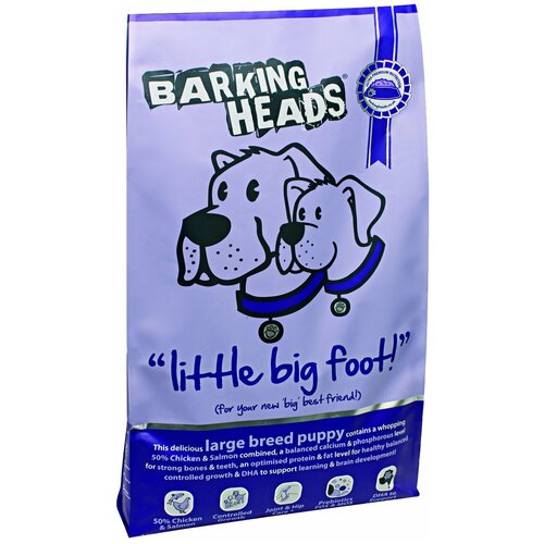 Barking Heads Для щенков крупных пород, с курицей, лососем и рисом 