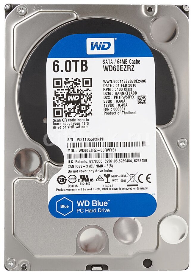   Western Digital WD Blue Desktop 6 TB (WD60EZRZ)