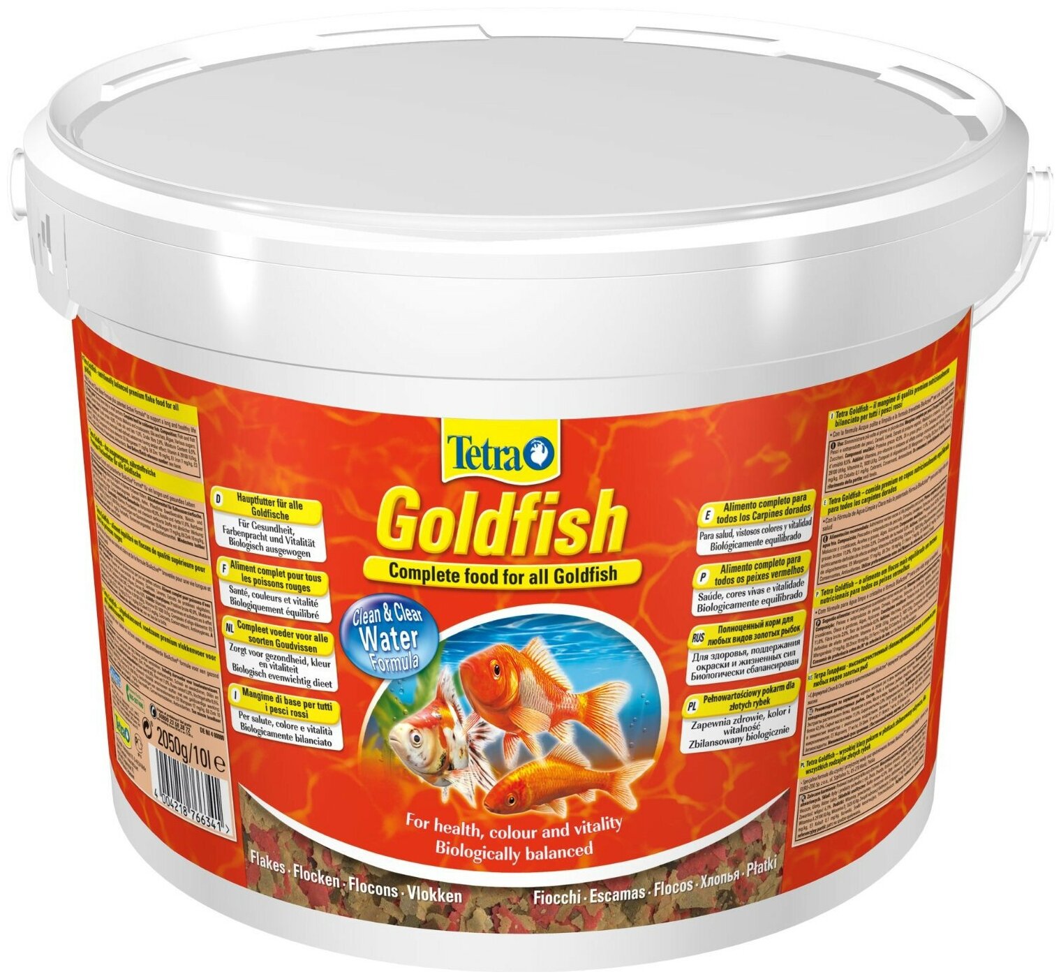 Корм для аквариумных рыб Tetra Goldfish Flakes 10 л (хлопья)