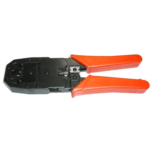Инструмент для заделки кабеля SKRAB 22890 черный/оранжевый клещи обжимные telecom rj 45 rj 11 rj 12 utp 6p 8p