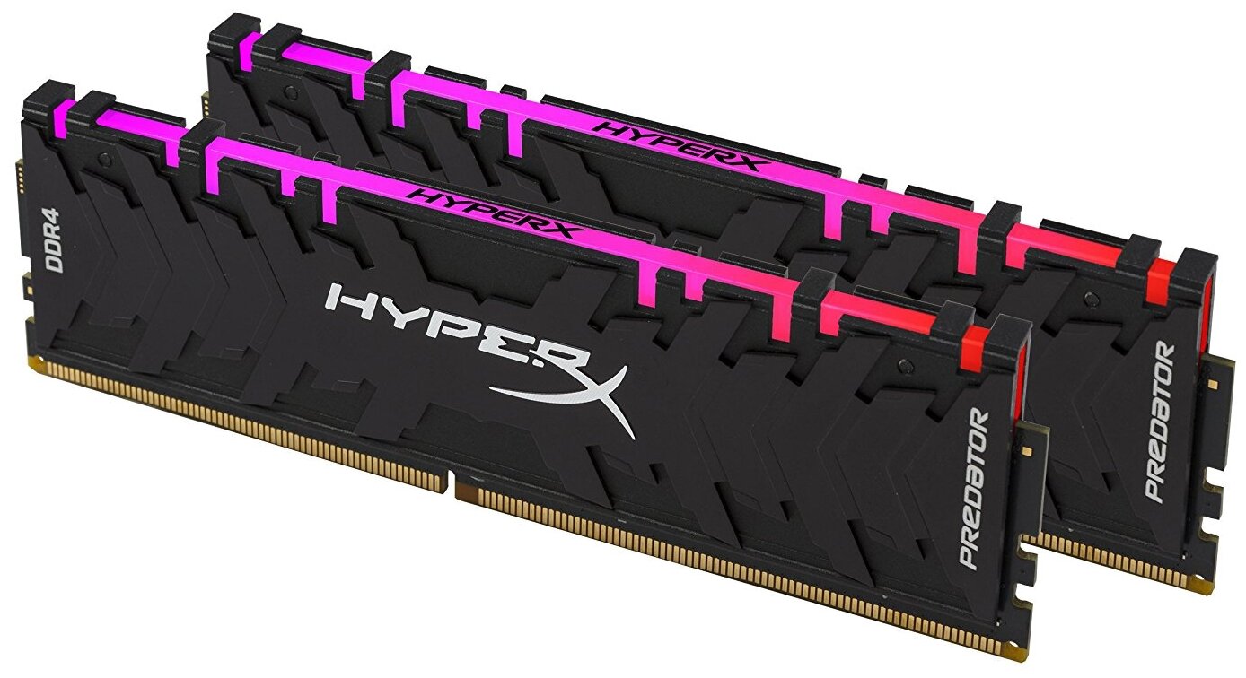 Оперативная память HyperX Predator RGB 16 ГБ (8 ГБ x 2 шт.) DDR4 DIMM CL16 HX432C16PB3AK2/16 — фото 1