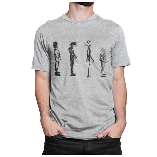 фото Футболка dream shirts фильмы тима бертона мужская 2xl серая