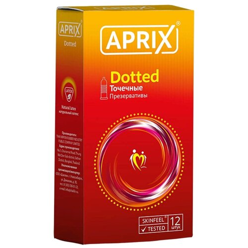 Купить Презервативы Aprix Dotted, 12 шт., бесцветный, натуральный латекс