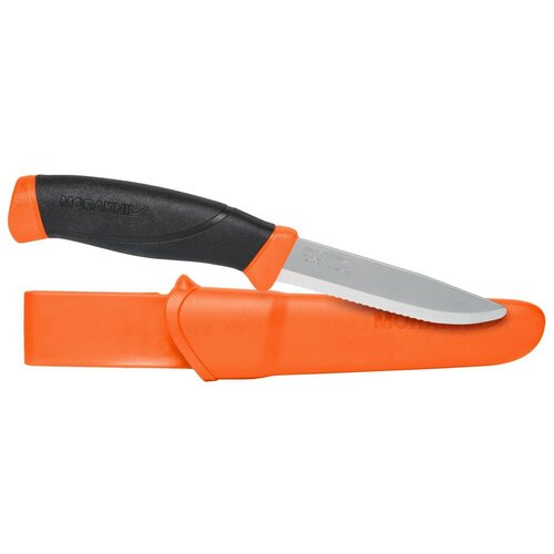 Нож фиксированный MORAKNIV Companion F Serrated черный/оранжевый нож фиксированный akara plumet kap 25 2 оранжевый черный