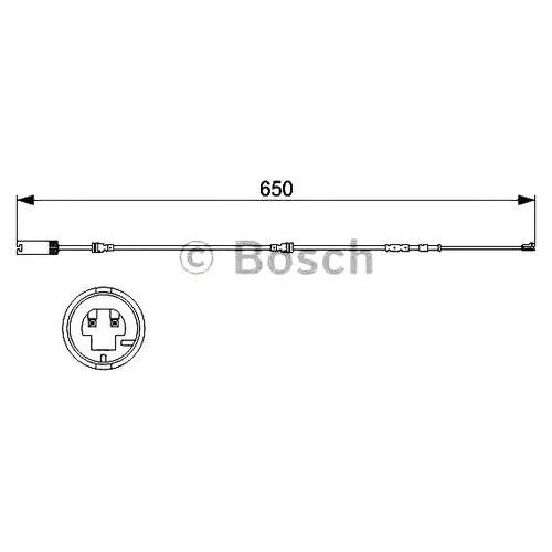 1 987 473 513_датчик износа колодок передних! L=650\ BMW E87/E90/E91 all 04> BOSCH 1987473513 1шт.