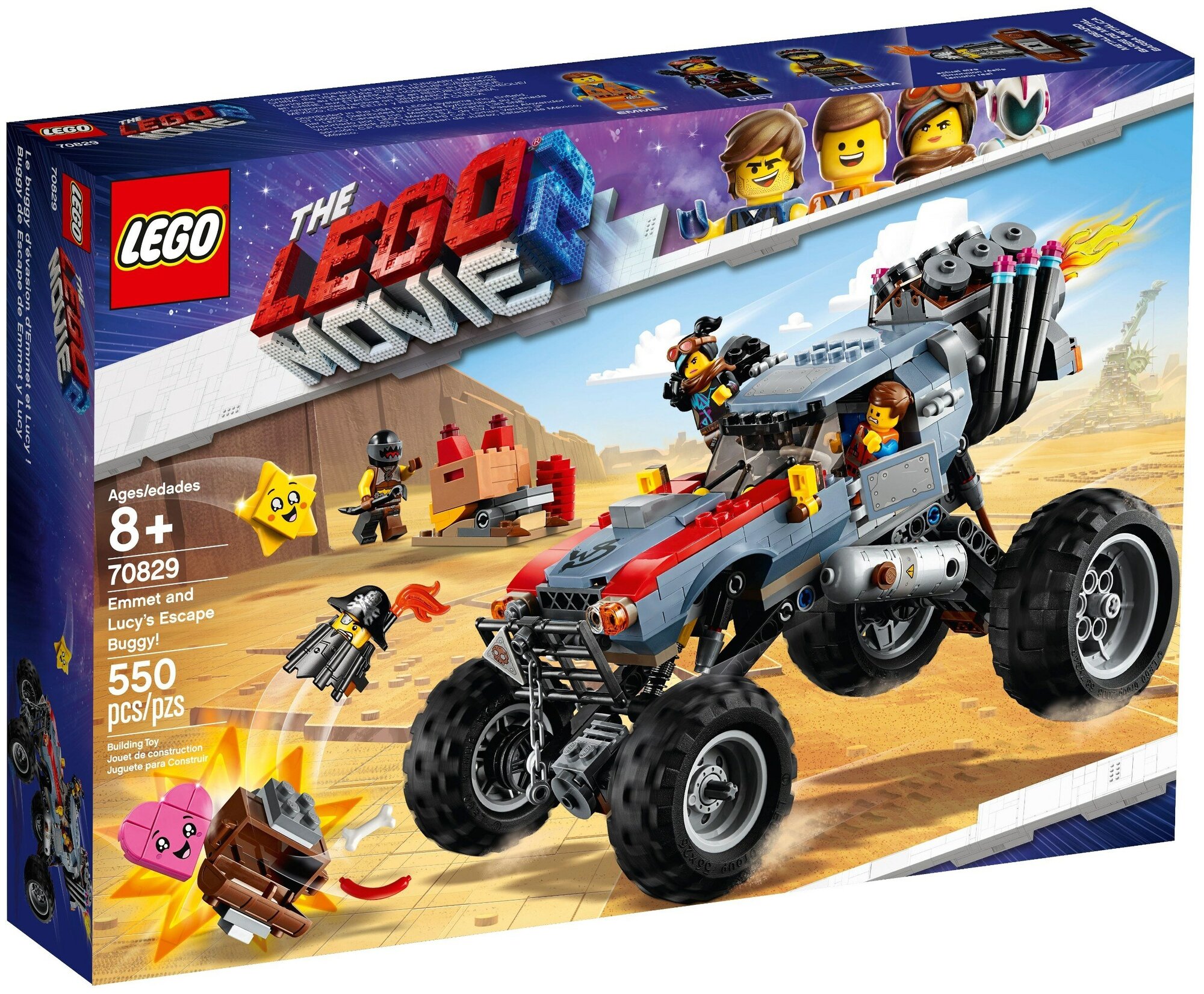 LEGO The LEGO Movie-2 70829 Побег Эммета и Дикарки на багги