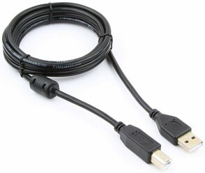Кабель USB 2.0 AB (m-m) 1,8м Pro CCF-USB2-AMBM-6 (феррит. фильтр) черный