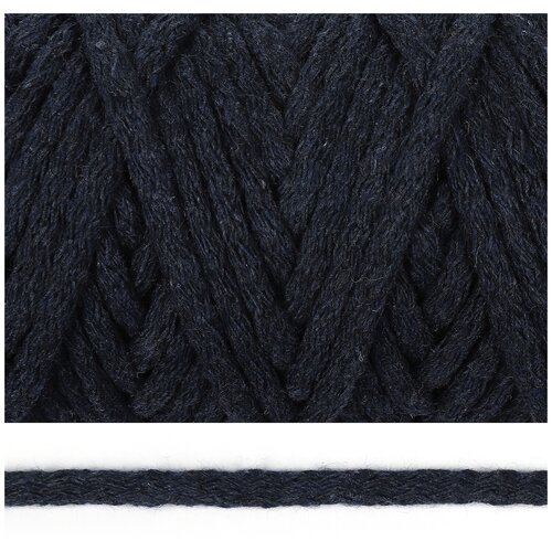 фото Шнур круглый х/б 05мм цв.2109 т.джинс уп.50м tby