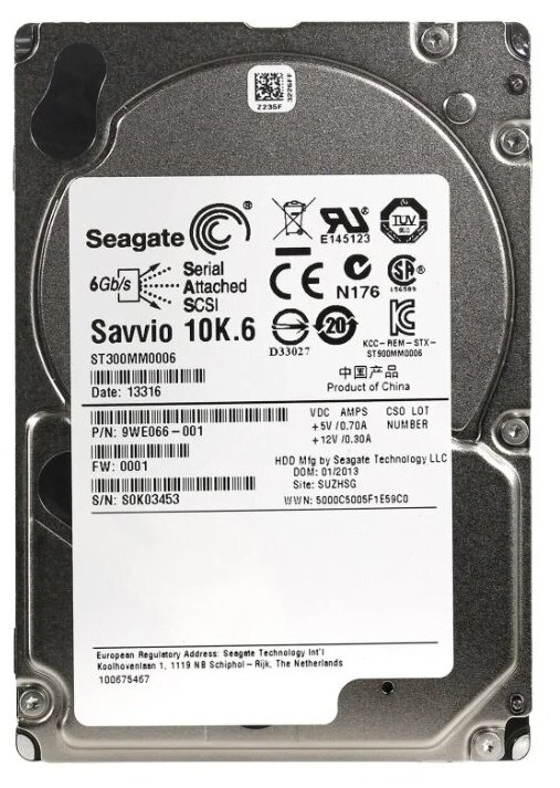  Seagate Savvio 10K6 25" ST300MM0006