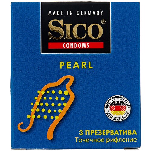 Презервативы Sico Pearl, 3 шт.