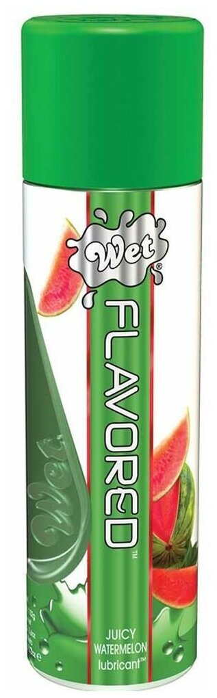 Лубрикант Wet Flavored Juicy Watermelon с ароматом арбуза - 106 мл.