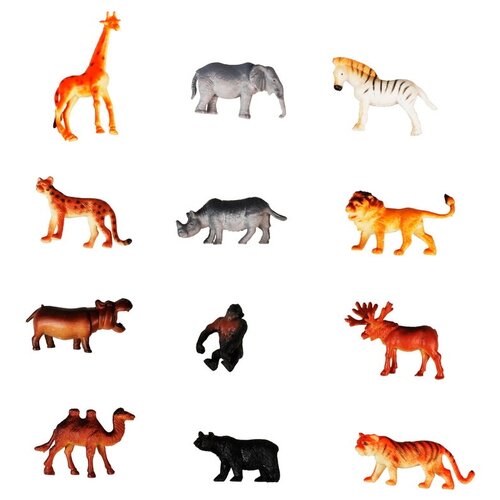 Игровой набор 1 TOY В мире животных Дикие животные Т50463 1 toy в мире животных животные африки т50464