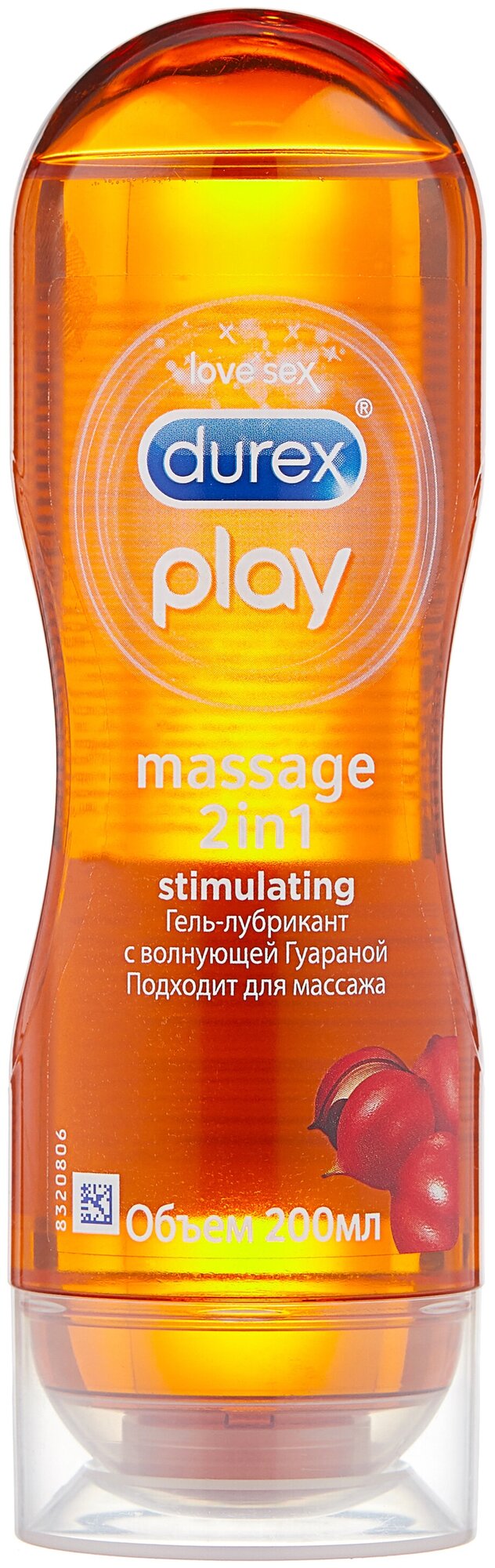 Гель-смазка Durex Play Massage 2 in1 Stimulating с возбуждающей Гуараной