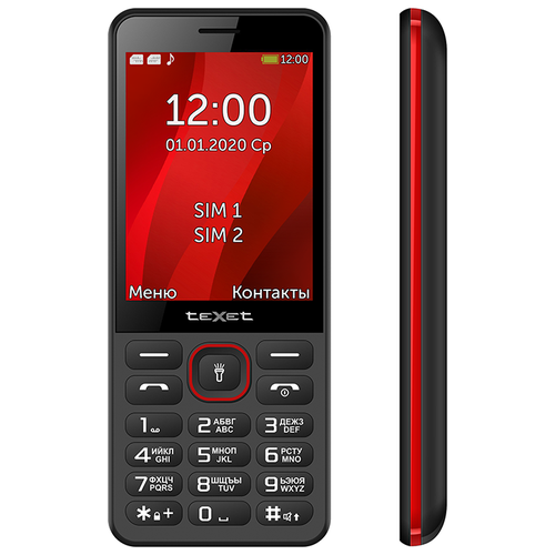 Телефон teXet ТМ-309 черный