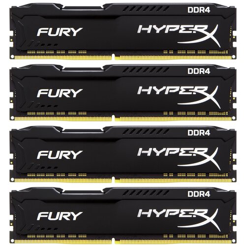 Оперативная память HyperX 64 ГБ (16 ГБ x 4 шт.) DDR4 2666 МГц DIMM CL16 HX426C16FBK4/64