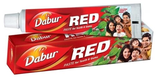 Зубная паста Dabur Red, 100 мл, 100 г, красный