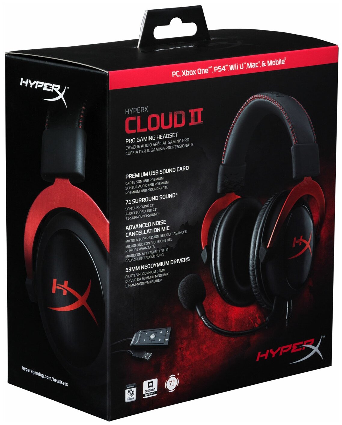 Компьютерная гарнитура HyperX Cloud II